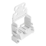 Adapter montażowy z odciążeniem przewodów do złączek 10-przewodowych seria 221, 4 mm²; biały