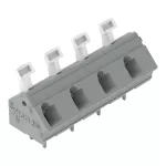 Złączka do płytek drukowanych przycisk 2,5 mm² RM 10/10,16 mm 4-bieg, jasnoszary