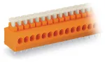 Złączka do płytek drukowanych przycisk 1,5 mm² RM 3,81 mm 2-bieg, pomarańczowa 235-102