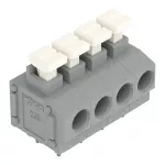 Złączka do płytek drukowanych przycisk 1,5 mm² RM 5/5,08 mm 4-bieg, szara