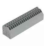Złącze do PCB przycisk 0,5 mm² raster 2,5 mm 19-bieg., szary