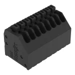 Złączka THR do płytek drukowanych przycisk 0,5 mm² RM 2,5 mm 8-bieg, czarny