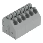 Złączka do płytek drukowanych przycisk 1,5 mm² RM 3,5 mm 6-bieg, szara 250-106