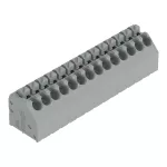 Złączka do płytek drukowanych przycisk 1,5 mm² RM 3,5 mm 14-bieg, szara 250-214
