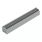 Złączka do płytek drukowanych przycisk 1,5 mm² RM 3,5 mm 24-bieg, szara 250-224