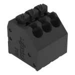 Złączka THR do płytek drukowanych przycisk 1,5 mm² RM 3,5 mm 3-bieg, czarny 250-203/353-604