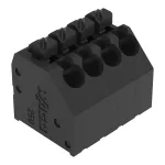 Złączka THR do płytek drukowanych przycisk 1,5 mm² RM 3,5 mm 4-bieg, czarny 250-204/353-604