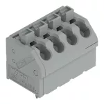 Złączka do płytek drukowanych przycisk 1,5 mm² RM 5 mm 4-bieg, szara 250-504