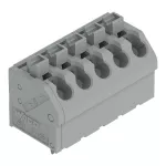 Złączka do płytek drukowanych przycisk 1,5 mm² RM 5 mm 5-bieg, szara