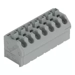 Złączka do płytek drukowanych przycisk 1,5 mm² RM 5 mm 7-bieg, szara 250-507