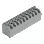 Złączka do płytek drukowanych przycisk 1,5 mm² RM 5 mm 10-bieg, szara