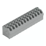 Złączka do płytek drukowanych przycisk 1,5 mm² RM 5 mm 12-bieg, szara