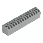 Złączka do płytek drukowanych przycisk 1,5 mm² RM 5 mm 14-bieg, szara