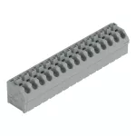 Złączka do płytek drukowanych przycisk 1,5 mm² RM 5 mm 15-bieg, szara