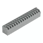 Złączka do płytek drukowanych przycisk 1,5 mm² RM 5 mm 16-bieg, szara