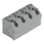 Złączka do płytek drukowanych przycisk 1,5 mm² RM 7,5 mm 4-bieg, szara