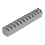 Złączka do płytek drukowanych przycisk 1,5 mm² RM 7,5 mm 12-bieg, szara