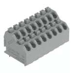 2-piętrowa złączka do płytek drukowanych przycisk 1,5 mm² RM 5 mm 16-bieg, szary agatowy