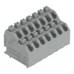 2-piętrowa złączka do płytek drukowanych przycisk 1,5 mm² RM 5 mm 14-bieg, szary agatowy