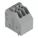 Złączka do płytek drukowanych przycisk 0,5 mm² RM 2,5 mm 3-bieg, szara 250-403