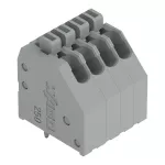 Złączka do płytek drukowanych przycisk 0,5 mm² RM 2,5 mm 4-bieg, szara 250-404