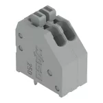 Złączka do płytek drukowanych przycisk 0,5 mm² RM 2,54 mm 2-bieg, szara