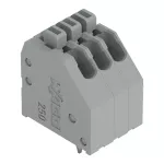 Złączka do płytek drukowanych przycisk 0,5 mm² RM 2,54 mm 3-bieg, szara