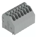Złączka do płytek drukowanych przycisk 0,5 mm² RM 2,54 mm 7-bieg, szara