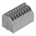 Złączka do płytek drukowanych przycisk 0,5 mm² RM 2,54 mm 8-bieg, szara