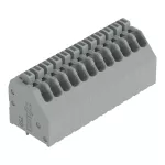 Złączka do płytek drukowanych przycisk 0,5 mm² RM 2,54 mm 12-bieg, szara