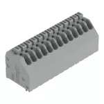 Złączka do płytek drukowanych przycisk 0,5 mm² RM 2,54 mm 13-bieg, szara