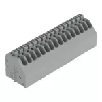 Złączka do płytek drukowanych przycisk 0,5 mm² RM 2,54 mm 16-bieg, szara