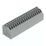 Złączka do płytek drukowanych przycisk 0,5 mm² RM 2,54 mm 18-bieg, szara