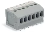 Złączka do płytek drukowanych przycisk 1,5 mm² RM 3,5 mm 5-bieg, szara 805-155