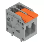 Złączka do płytek drukowanych dźwignia 4 mm² RM 5 mm 2-bieg, szara 2604-1102