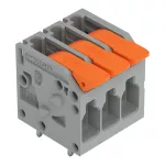 Złączka do płytek drukowanych dźwignia 4 mm² RM 5 mm 3-bieg, szara 2604-1103