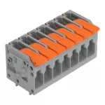 Złączka do płytek drukowanych dźwignia 4 mm² RM 5 mm 7-bieg, szara 2604-1107