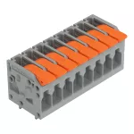 Złączka do płytek drukowanych dźwignia 4 mm² RM 5 mm 8-bieg, szara 2604-1108