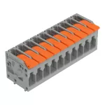 Złączka do płytek drukowanych dźwignia 4 mm² RM 5 mm 10-bieg, szara