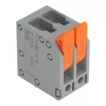 Złączka do płytek drukowanych dźwignia 4 mm² RM 5 mm 2-bieg, szara 2604-3102