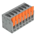 Złączka do płytek drukowanych dźwignia 4 mm² RM 5 mm 7-bieg, szara 2604-3107