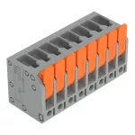 Złączka do płytek drukowanych dźwignia 4 mm² RM 5 mm 8-bieg, szara 2604-3108