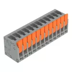 Złącze do PCB dźwignia 4 mm² raster 5 mm 12-bieg., szary