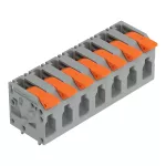 Złącze do PCB dźwignia 4 mm² raster 7,5 mm 7-bieg., szary