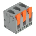 Złączka do płytek drukowanych dźwignia 4 mm² RM 7,5 mm 3-bieg, szara 2604-3303