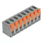 Złączka do płytek drukowanych dźwignia 4 mm² RM 7,5 mm 8-bieg, szara