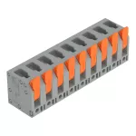 Złącze do PCB dźwignia 4 mm² raster 7,5 mm 9-bieg., szary