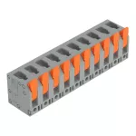 Złącze do PCB dźwignia 4 mm² raster 7,5 mm 10-bieg., szary