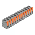 Złącze do PCB dźwignia 4 mm² raster 7,5 mm 12-bieg., szary