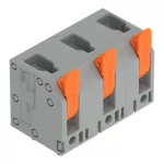 Złącze do PCB dźwignia 4 mm² raster 11,5 mm 3-bieg., szary